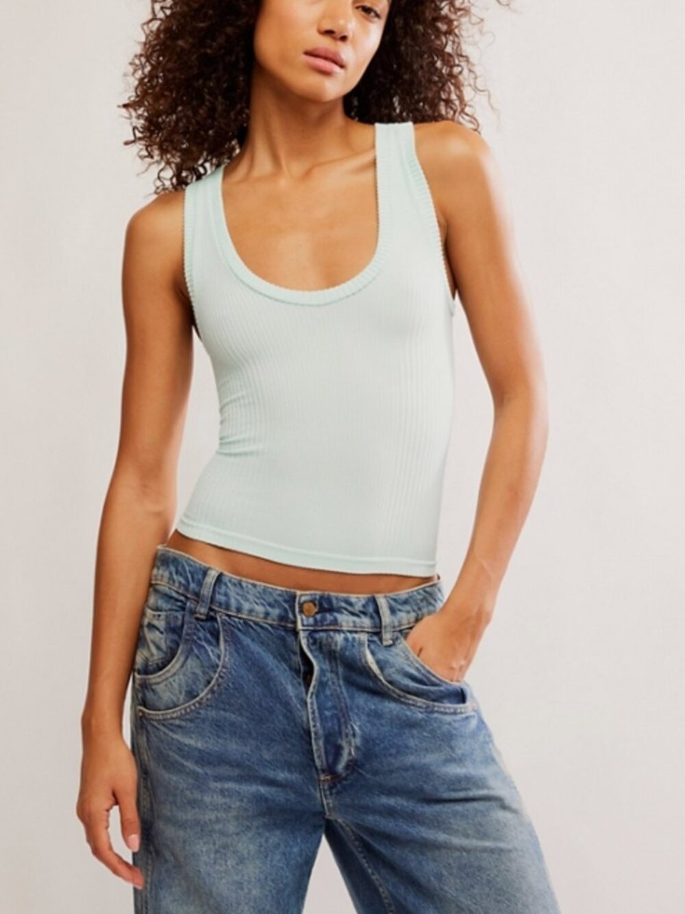 🆕 FREE PEOPLE Clean Slate Tank / Spun Sugar